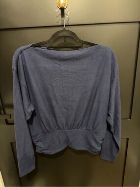 LOFT Navy Blue Long Sleeve Pullover Sweater